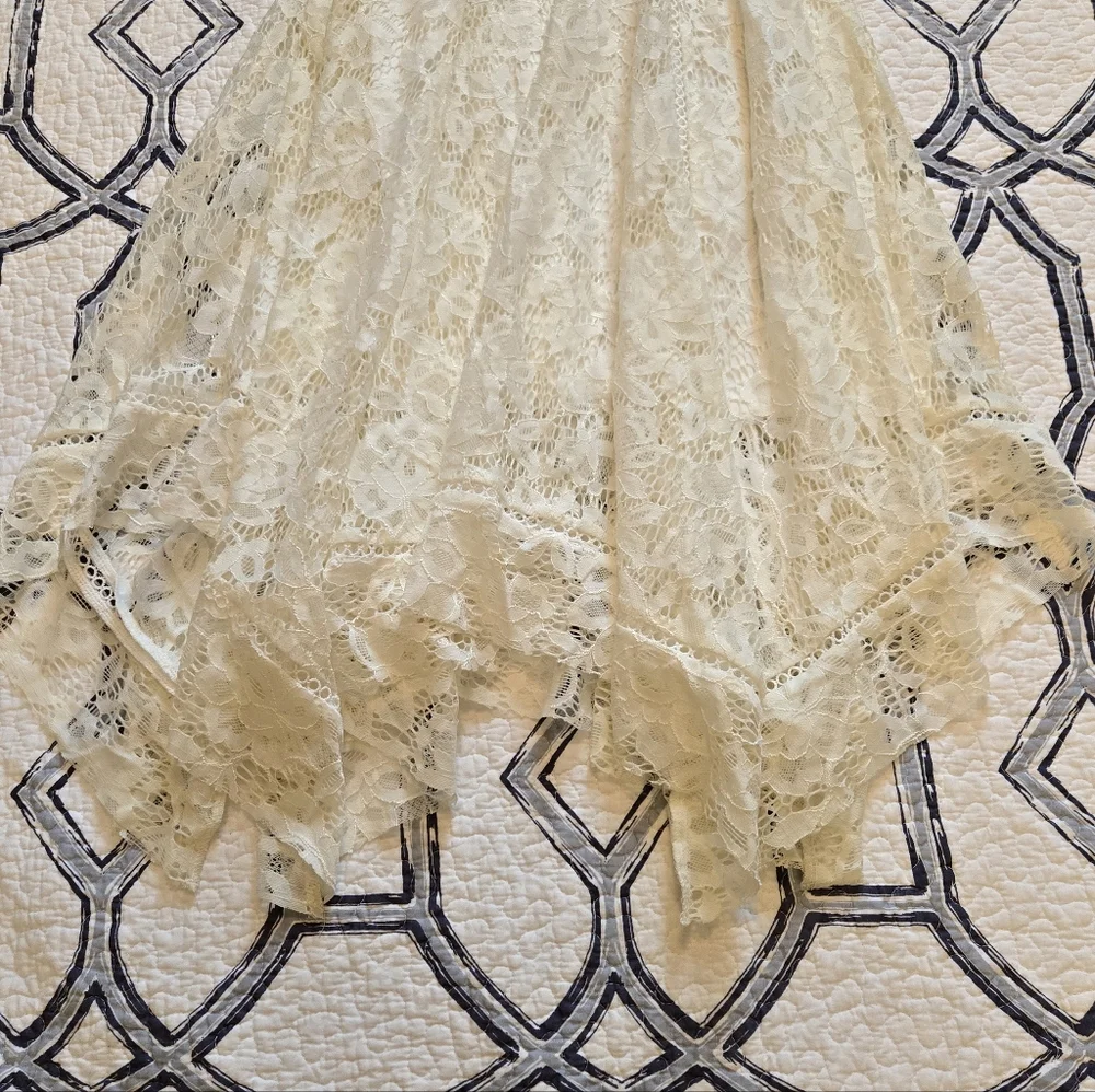 NWT Just Taylor Ivory White Lace Dress Sleeveless